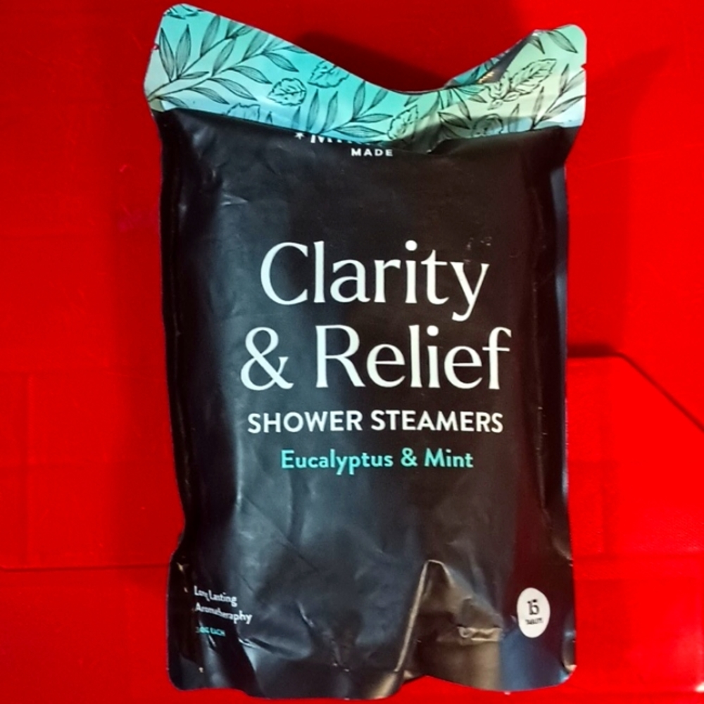 Clarity and relief shower steamers